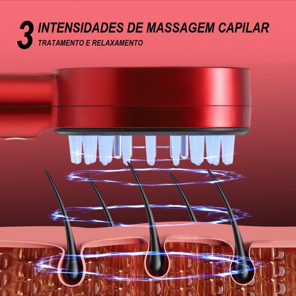 Escova Massageadora de Cabelo